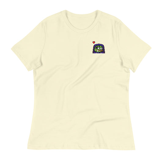 ❤️ SMOWL Pastel Yellow Women's Relaxed T-Shirt